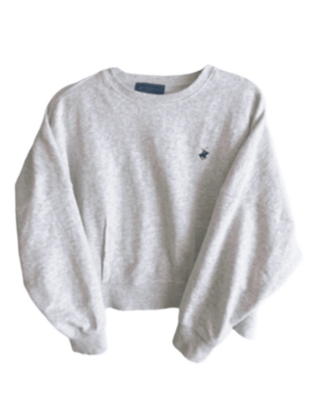 🇯🇵 BEVERLY HILLS POLO CLUB Hem-Darted Crewneck Sweatshirt